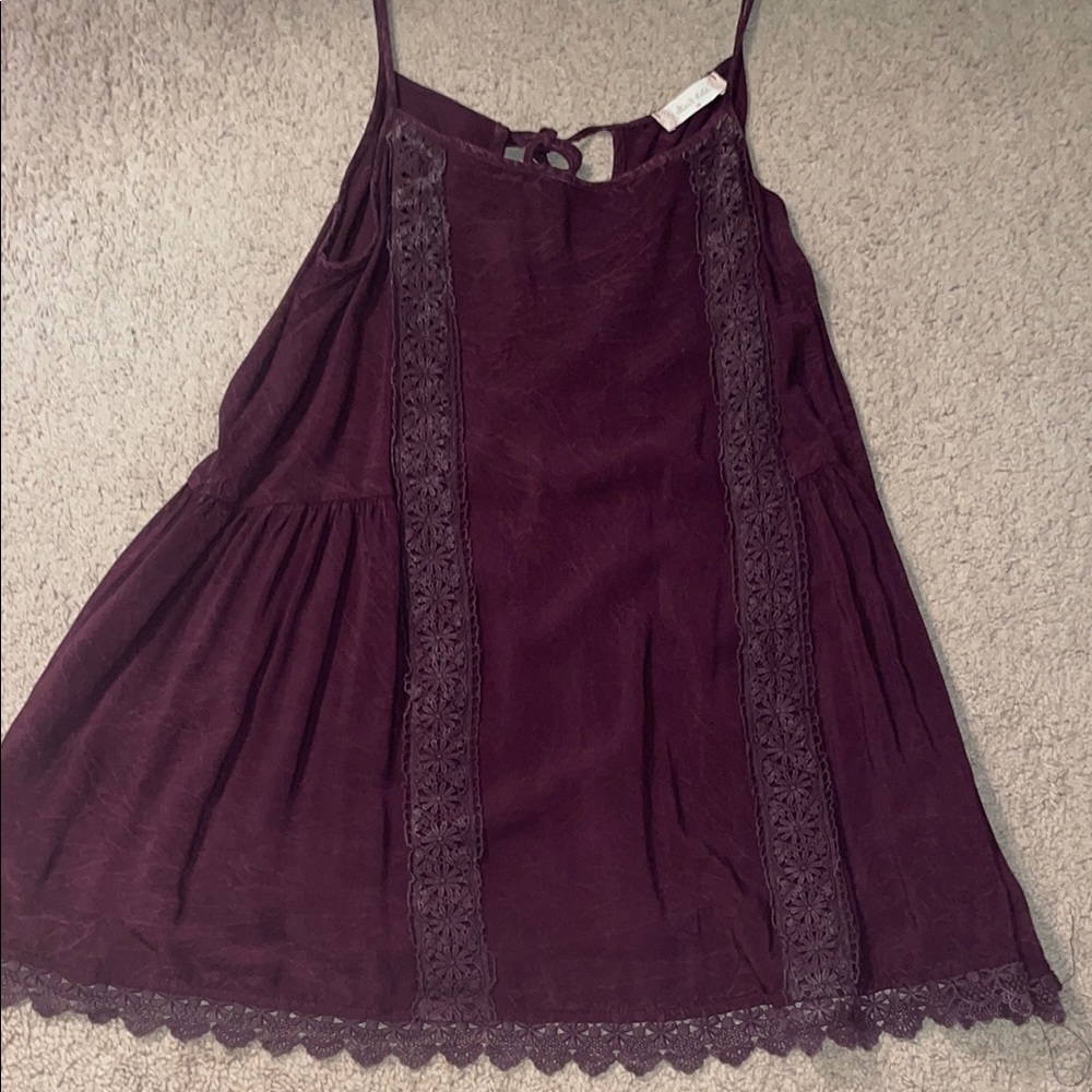 Altar'd State Burgundy Lace Dress